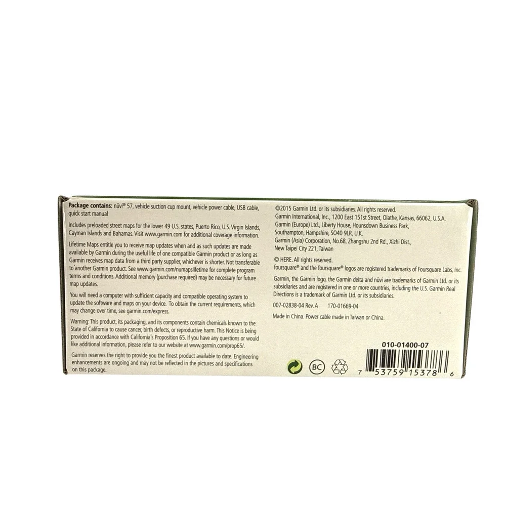 Garmin Nuvi 57LM Lifetimes Map 5